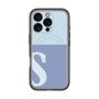 スリムプロテクションプレミアムケース with MagSafe［ オリジナル - initial two tone - S blue ］