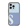 スリムプロテクションプレミアムケース with MagSafe［ オリジナル - initial two tone - S blue ］