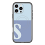 スリムプロテクションプレミアムケース with MagSafe［ オリジナル - initial two tone - S blue ］