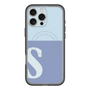 スリムプロテクションプレミアムケース with MagSafe［ オリジナル - initial two tone - S blue ］