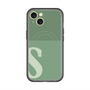 スリムプロテクションプレミアムケース with MagSafe［ オリジナル - initial two tone - S green ］