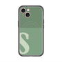 スリムプロテクションプレミアムケース with MagSafe［ オリジナル - initial two tone - S green ］