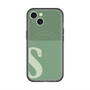 スリムプロテクションプレミアムケース with MagSafe［ オリジナル - initial two tone - S green ］