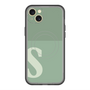 スリムプロテクションプレミアムケース with MagSafe［ オリジナル - initial two tone - S green ］