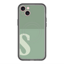 スリムプロテクションプレミアムケース with MagSafe［ オリジナル - initial two tone - S green ］