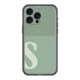 スリムプロテクションプレミアムケース with MagSafe［ オリジナル - initial two tone - S green ］