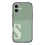 スリムプロテクションプレミアムケース with MagSafe［ オリジナル - initial two tone - S green ］