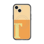 スリムプロテクションプレミアムケース with MagSafe［ オリジナル - initial two tone - T orange ］