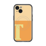 スリムプロテクションプレミアムケース with MagSafe［ オリジナル - initial two tone - T orange ］