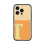 スリムプロテクションプレミアムケース with MagSafe［ オリジナル - initial two tone - T orange ］
