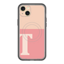 スリムプロテクションプレミアムケース with MagSafe［ オリジナル - initial two tone - T pink ］