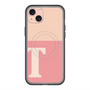 スリムプロテクションプレミアムケース with MagSafe［ オリジナル - initial two tone - T pink ］