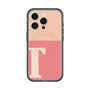 スリムプロテクションプレミアムケース with MagSafe［ オリジナル - initial two tone - T pink ］