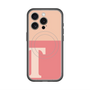 スリムプロテクションプレミアムケース with MagSafe［ オリジナル - initial two tone - T pink ］