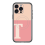 スリムプロテクションプレミアムケース with MagSafe［ オリジナル - initial two tone - T pink ］