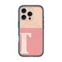 スリムプロテクションプレミアムケース with MagSafe［ オリジナル - initial two tone - T pink ］