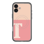 スリムプロテクションプレミアムケース with MagSafe［ オリジナル - initial two tone - T pink ］