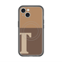 スリムプロテクションプレミアムケース with MagSafe［ オリジナル - initial two tone - T brown ］