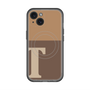 スリムプロテクションプレミアムケース with MagSafe［ オリジナル - initial two tone - T brown ］