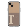 スリムプロテクションプレミアムケース with MagSafe［ オリジナル - initial two tone - T brown ］