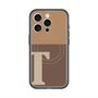 スリムプロテクションプレミアムケース with MagSafe［ オリジナル - initial two tone - T brown ］