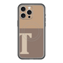 スリムプロテクションプレミアムケース with MagSafe［ オリジナル - initial two tone - T brown ］