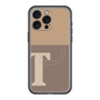 スリムプロテクションプレミアムケース with MagSafe［ オリジナル - initial two tone - T brown ］