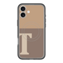 スリムプロテクションプレミアムケース with MagSafe［ オリジナル - initial two tone - T brown ］