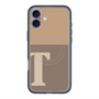 スリムプロテクションプレミアムケース with MagSafe［ オリジナル - initial two tone - T brown ］
