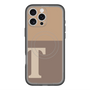 スリムプロテクションプレミアムケース with MagSafe［ オリジナル - initial two tone - T brown ］