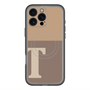 スリムプロテクションプレミアムケース with MagSafe［ オリジナル - initial two tone - T brown ］