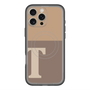 スリムプロテクションプレミアムケース with MagSafe［ オリジナル - initial two tone - T brown ］