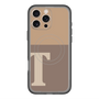 スリムプロテクションプレミアムケース with MagSafe［ オリジナル - initial two tone - T brown ］