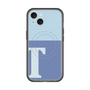 スリムプロテクションプレミアムケース with MagSafe［ オリジナル - initial two tone - T blue ］