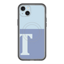 スリムプロテクションプレミアムケース with MagSafe［ オリジナル - initial two tone - T blue ］