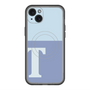 スリムプロテクションプレミアムケース with MagSafe［ オリジナル - initial two tone - T blue ］