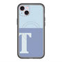 スリムプロテクションプレミアムケース with MagSafe［ オリジナル - initial two tone - T blue ］