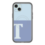 スリムプロテクションプレミアムケース with MagSafe［ オリジナル - initial two tone - T blue ］