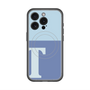 スリムプロテクションプレミアムケース with MagSafe［ オリジナル - initial two tone - T blue ］