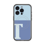 スリムプロテクションプレミアムケース with MagSafe［ オリジナル - initial two tone - T blue ］
