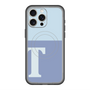 スリムプロテクションプレミアムケース with MagSafe［ オリジナル - initial two tone - T blue ］