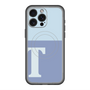 スリムプロテクションプレミアムケース with MagSafe［ オリジナル - initial two tone - T blue ］