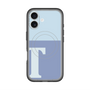 スリムプロテクションプレミアムケース with MagSafe［ オリジナル - initial two tone - T blue ］