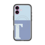 スリムプロテクションプレミアムケース with MagSafe［ オリジナル - initial two tone - T blue ］