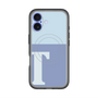 スリムプロテクションプレミアムケース with MagSafe［ オリジナル - initial two tone - T blue ］