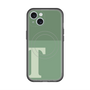 スリムプロテクションプレミアムケース with MagSafe［ オリジナル - initial two tone - T green ］