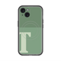 スリムプロテクションプレミアムケース with MagSafe［ オリジナル - initial two tone - T green ］