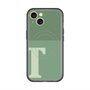 スリムプロテクションプレミアムケース with MagSafe［ オリジナル - initial two tone - T green ］