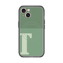 スリムプロテクションプレミアムケース with MagSafe［ オリジナル - initial two tone - T green ］