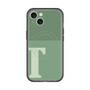 スリムプロテクションプレミアムケース with MagSafe［ オリジナル - initial two tone - T green ］